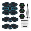 Abdominal Muscle Stimulator Trainer USB Connect Hip EMS Abs Fitness Electrostimulator Toner Exercise LED 6M 19 Level ATHLEXES