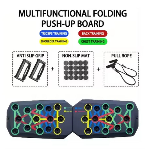 Heavy Duty Portable Home Gym Set - Adjustable Dumbbells, Folding Pushup Bar, Exercise Bands, Workout Mat - Ideal for Intense Ful ATHLEXES