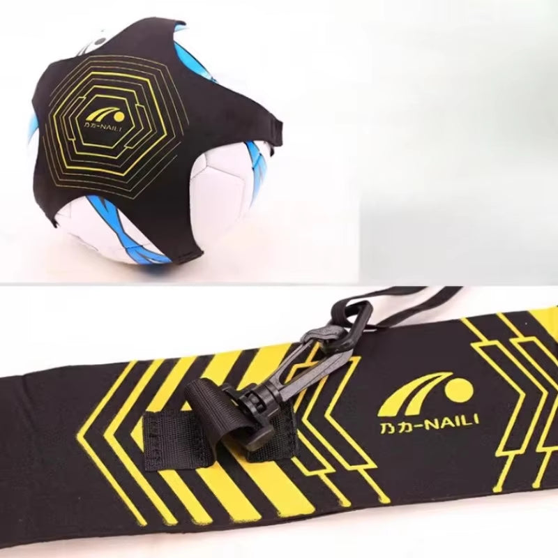 Soccer Ball Juggle Bag Children Auxiliary Training Belt Adults Soccer Kick Trainer Solo Football Training Equipment for Beginner ATHLEXES
