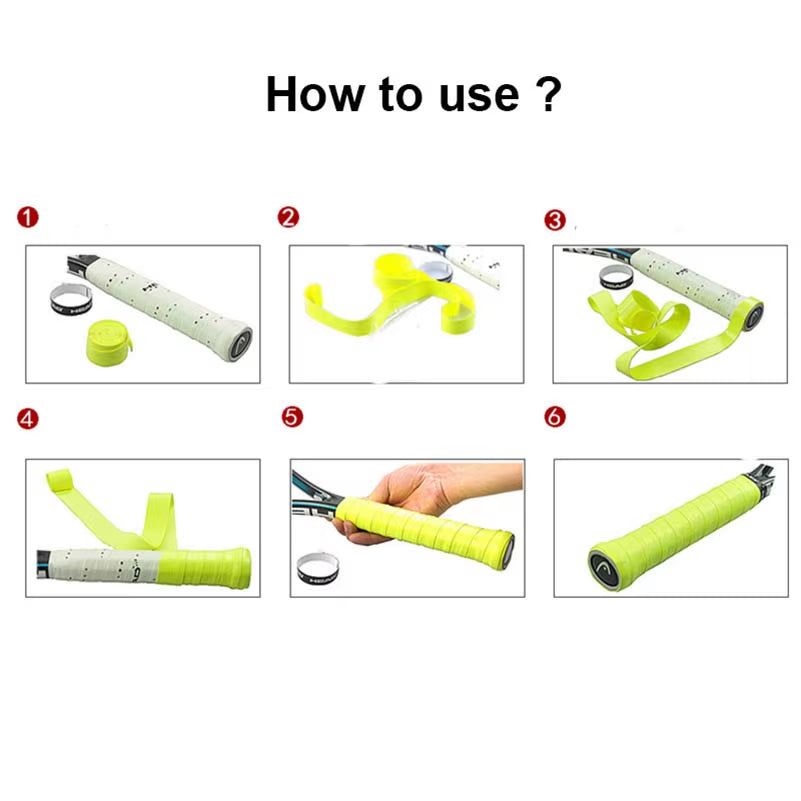 Anti Slip Head Overgrip Tennis Racket Grips Original Padel Accessory Shock Absorber Raquete De Tennis Badminton Squash Training ATHLEXES
