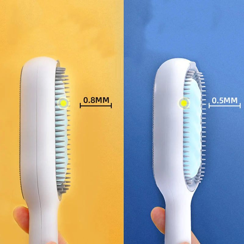 Double Sided Hair Removal Brushes for Cat Dog Pet Grooming Comb with Wipes Kitten Brush Gato Accesorios Artículos Para Mascotas ATHLEXES