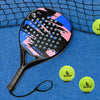 Padel Racket Carbon Fiber Surface with EVA Memory Flex Foam Core Padel Tennis Racquets Lightweight ATHLEXES