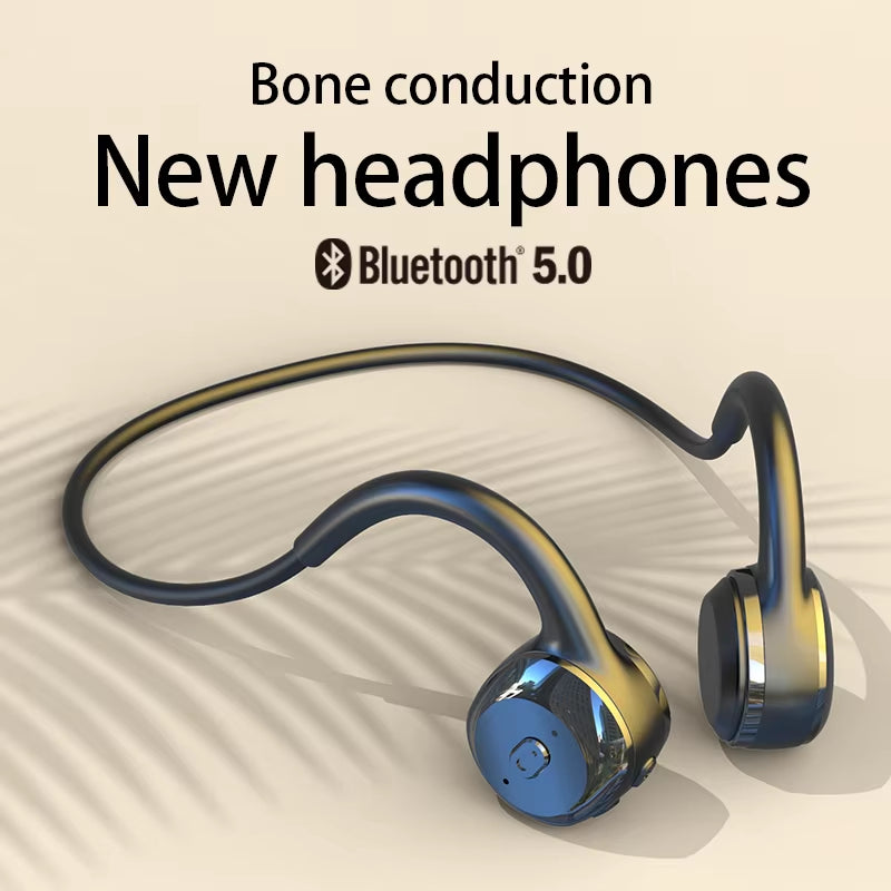 For Xiaomi Huawei Apple Wireless Earphone Bone Conduction Bluetooth Stereo Waterproof Earphone Audio Mp3 with Music Microphone ATHLEXES