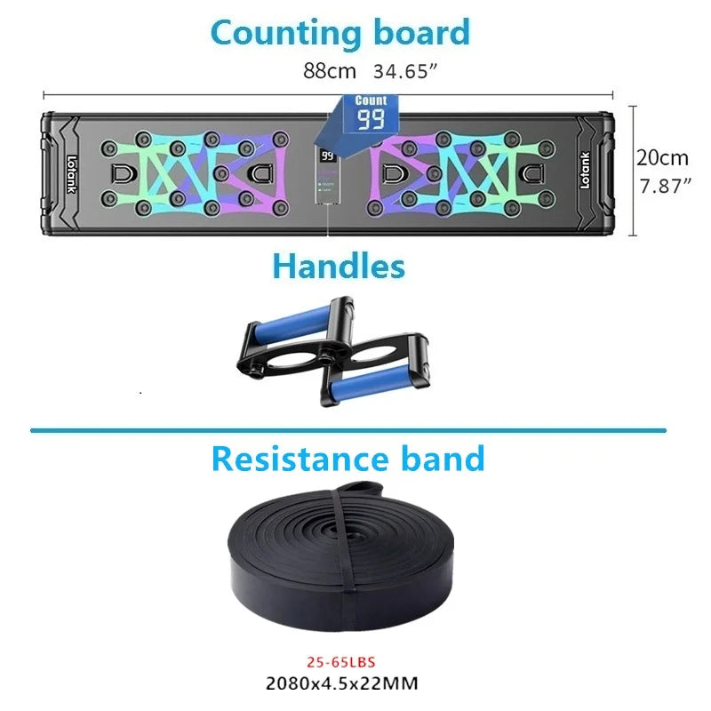 Counting Folding Push up Board Multifunctional Exercise Table Abdominal Muscle Enhancement Gym Sports Portable Fitness Equipment ATHLEXES