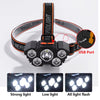 5 LED Flashlight Rechargeable with Built in Battery Strong Light Camping Adventure Fishing Head Light Headlamp ATHLEXES