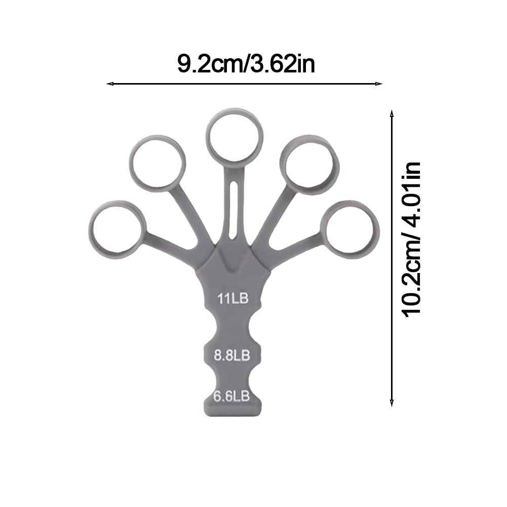 Silicone Finger Gripster Grip Exerciser Finger Strengthener Guitar Training Gym Fitness Trainer Sports Equipment Accessories ATHLEXES