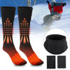 2 Pairs Heated Socks Feet Warm Snowmobile Skiing Boots Heated Socks Outdoor Camping Sports Winter Thermal Stocking Foot Warmer ATHLEXES