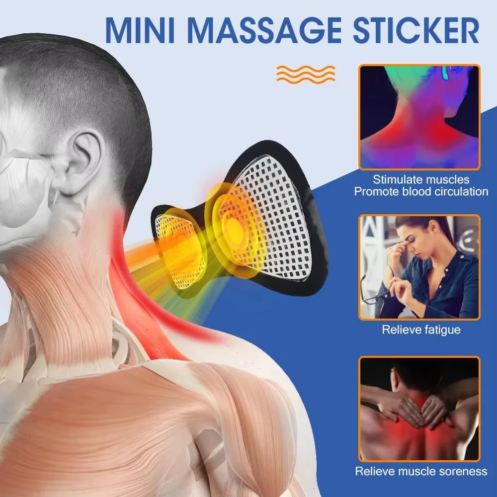 Massageador Elétrico Do Pescoço Do，Mini Massageador, Estimulador De Remendo Cervical Traseiro, Massageador Mat ATHLEXES