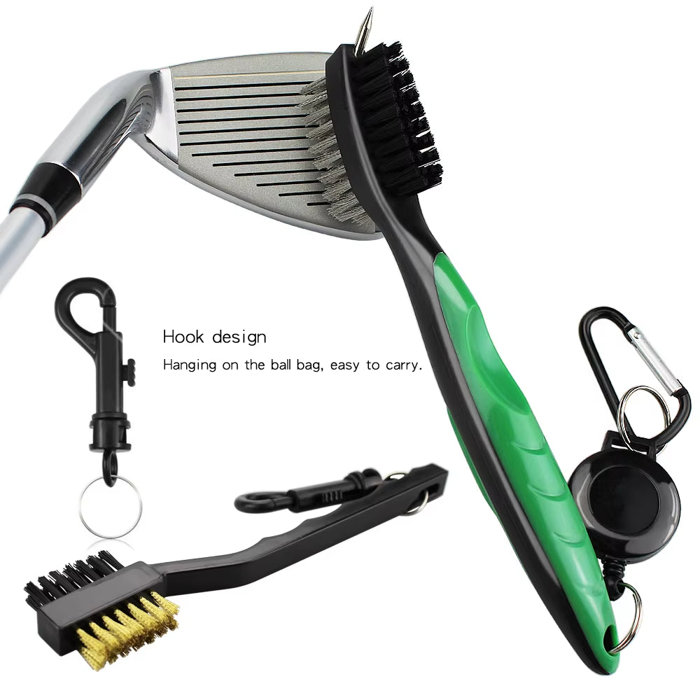 2Pcs/Set Golf Club Brush Golf Club Sharpener Grooving Tool Golf Putter Wedge Ball Groove Cleaner Kit Cleaning Tool Accessories ATHLEXES