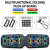 Portable Multifunctional Push-Up Board Set with Handles Foldable Fitness Equipment for Chest Abdomen Arms and Back Training ATHLEXES