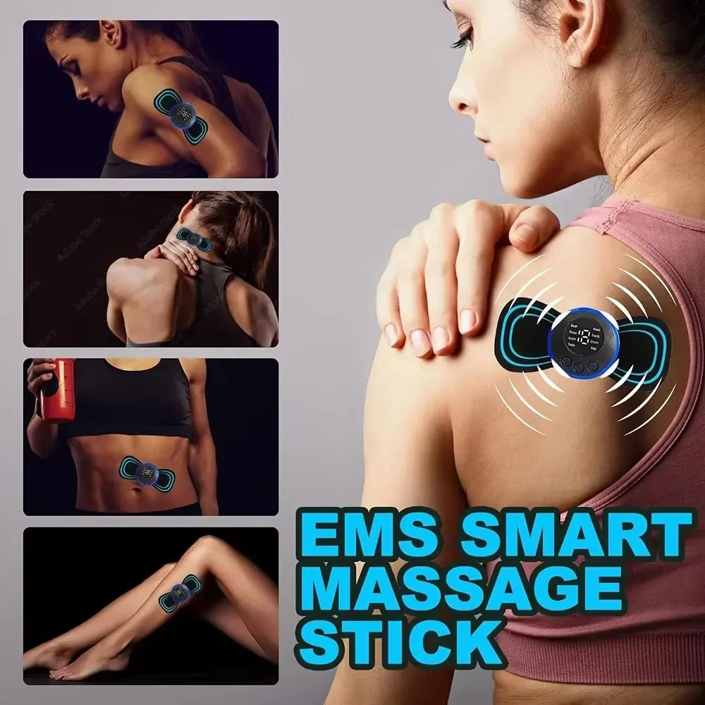 Massageador Elétrico Do Pescoço Do，Mini Massageador, Estimulador De Remendo Cervical Traseiro, Massageador Mat ATHLEXES