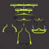 8 Piece Set Fitness Lat Pull down T Handle Bar Rowing Rotating V-Bar Pulley Cable Machine Handle Grip Gym Equipment Back Trainer ATHLEXES