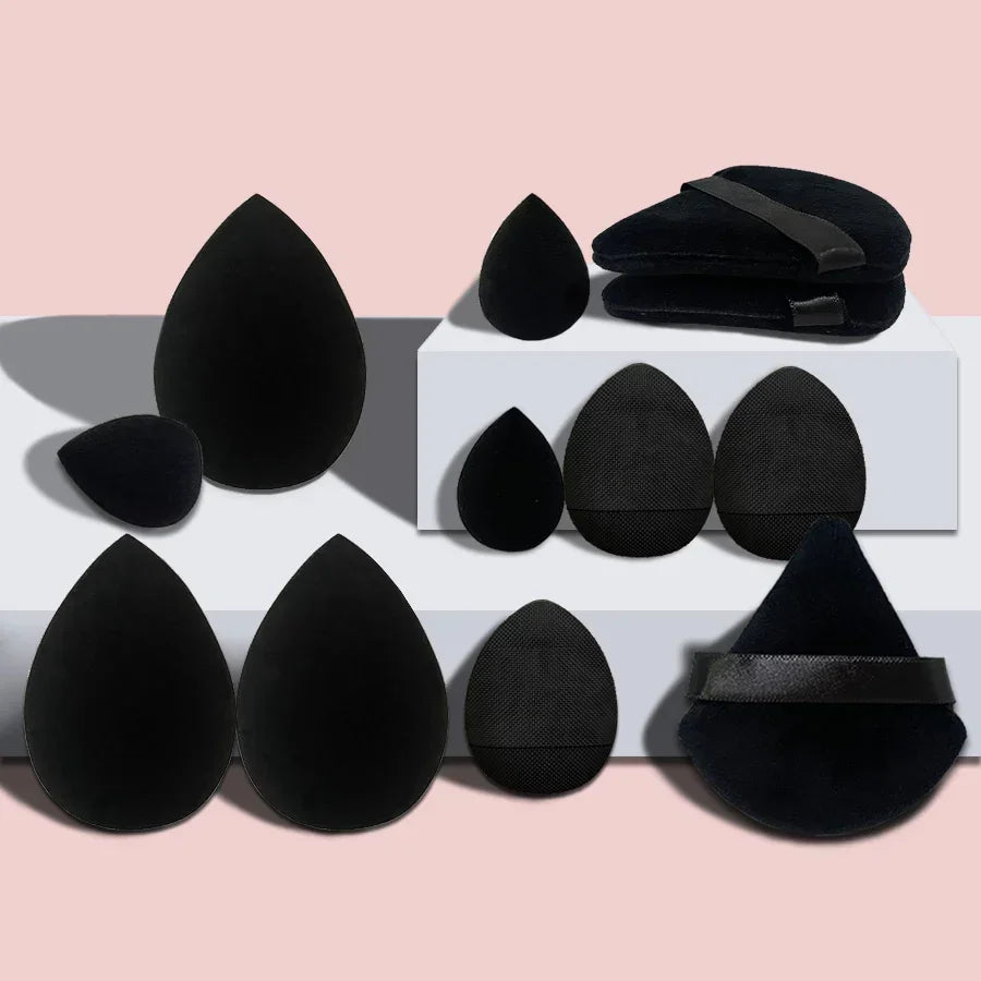 12Pcs Makeup Sponge Blender Beauty Egg Soft Cosmetic Puff Foundation Sponges Powder Puff Women Make up Accessories Beauty Tools ATHLEXES