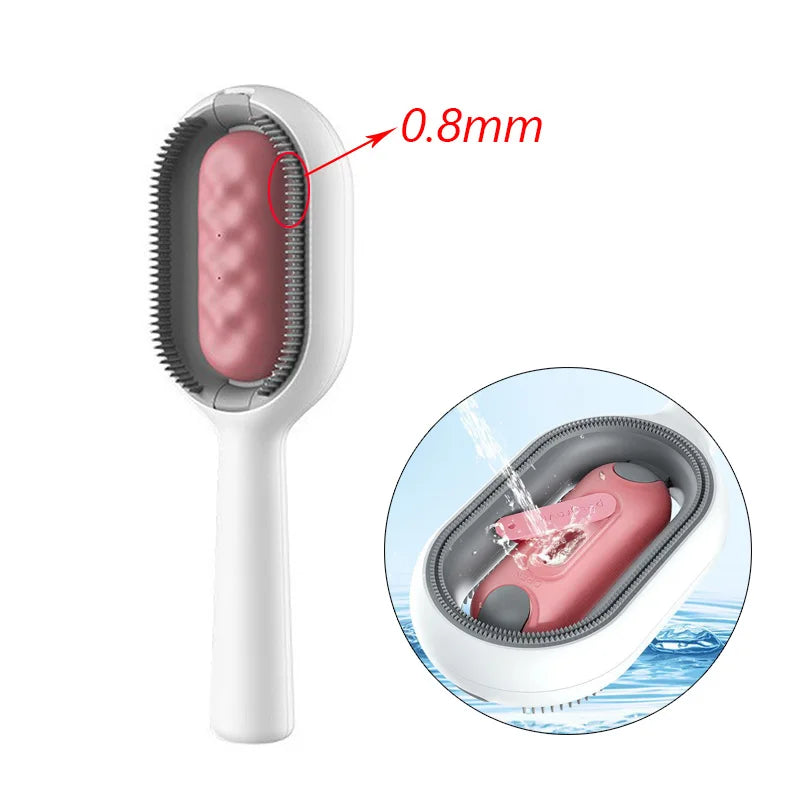 Double Sided Hair Removal Brushes for Cat Dog Pet Grooming Comb with Wipes Kitten Brush Gato Accesorios Artículos Para Mascotas ATHLEXES