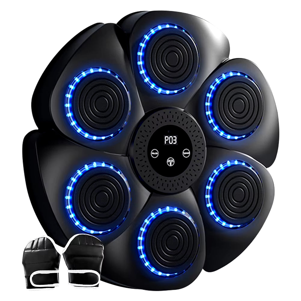 Music Boxing Machine Boxing Reaction Wall Target Adjustable Smart Bluetooth Boxing Machine Wall Mounted Gym Machine Equipment ATHLEXES