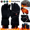 Outdoor Winter Gloves Hand Warmer DC Rechargeable Heated Gloves Touchscreen Waterproof Thermal Gloves for Women Men Ski Hiking ATHLEXES