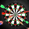 Dart Board Double Sided Hanging Dart Bulleye Target Game Board Target Dart Safety Kids Adults Toys ATHLEXES