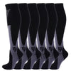 3/6/7 Pairs Compression Socks Women Men 30 Mmhg Comfortable anti Fatigue Athletic Nylon Medical Nursing Sport Running Stockings ATHLEXES