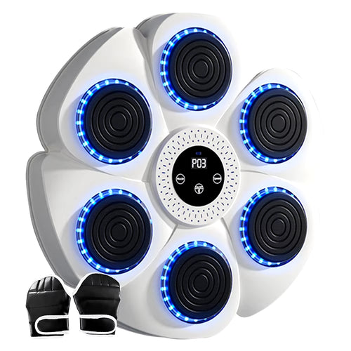Music Boxing Machine Boxing Reaction Wall Target Adjustable Smart Bluetooth Boxing Machine Wall Mounted Gym Machine Equipment ATHLEXES