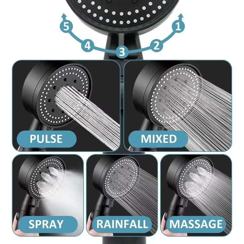 Xiaomi  Shower Head Water Saving 5 Modes Adjustable High Pressure Showerhead Handheld Spray Hangable Bathroom Accessories ATHLEXES