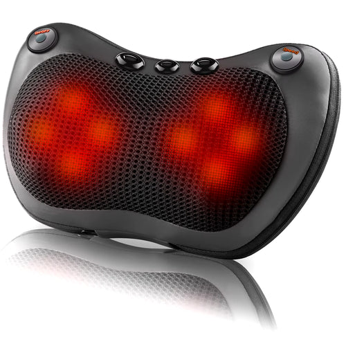 Relaxation Massage Pillow Vibrator Electric Neck Shoulder Back Heating Kneading Infrared Therapy Head Massage Pillow ATHLEXES
