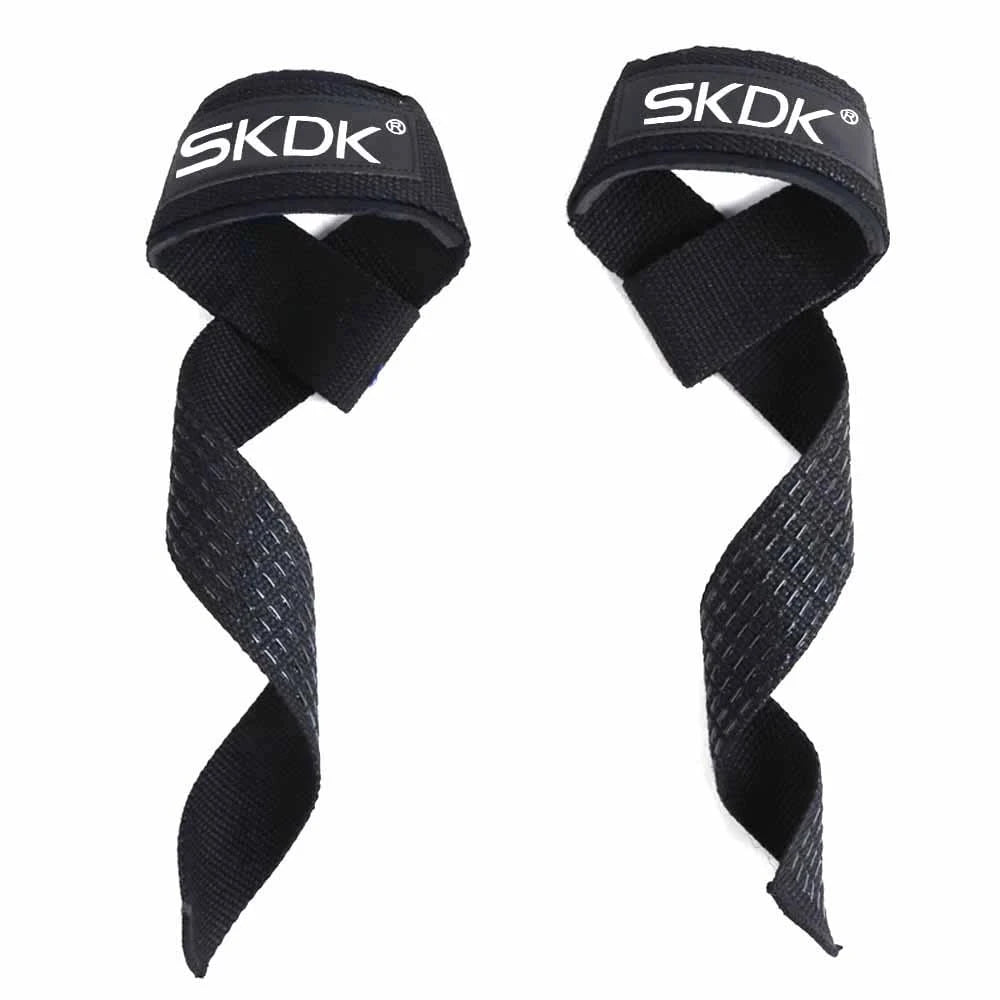 2Pcs Weightlifting Wrist Straps Strength Training Adjustable Non-Slip Gym Fitness Lifting Strap Wrist Support Sports Grip Band ATHLEXES
