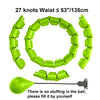 Weighted Adjustable Smart Hula Circle Sport Hoops Weight Loss Exercise Detachable Knots ATHLEXES
