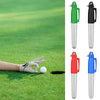 Golf Ball Liner Markers Pen Mini Waterproof Marker Pen with Hang Hook Template Drawing Tool Golf Sport Training Accessories ATHLEXES