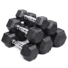 Hexagonal Fixed Dumbbells Men'S Fitness Equipment Home Ladies Rubber Dumbbells ATHLEXES