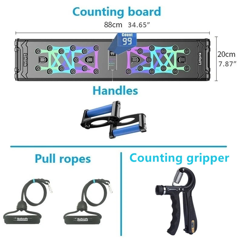 Counting Folding Push up Board Multifunctional Exercise Table Abdominal Muscle Enhancement Gym Sports Portable Fitness Equipment ATHLEXES