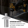 100X Hammer Drive Expansion Rivets Percussion Expansion Aluminum Nail Head Piercing Knock Type Small Tapping Screws Fasteners ATHLEXES