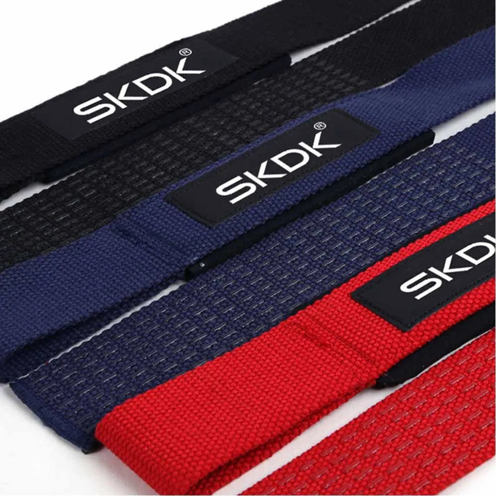 2Pcs Weightlifting Wrist Straps Strength Training Adjustable Non-Slip Gym Fitness Lifting Strap Wrist Support Sports Grip Band ATHLEXES