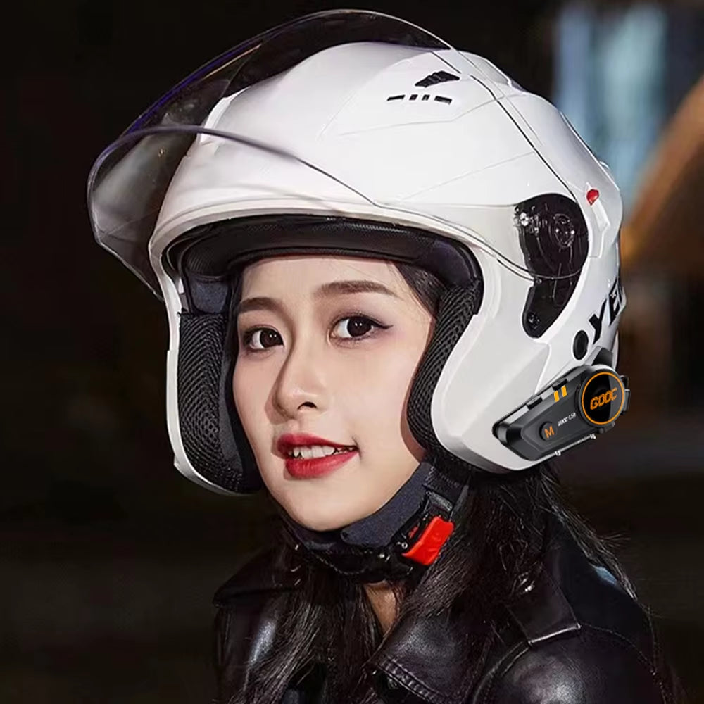 Bluetooth 5.3 Helmet Headset Wireless Hands-Free Call Phone Kit Motorcycle Waterproof Earphone MP3 Music Player Speaker for Moto ATHLEXES
