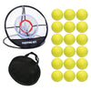 Golf Swing Trainer Chipping Net Golf Training Aids Indoor Outdoor Foldable Chipping Pitching Cages Hitting Mat ATHLEXES