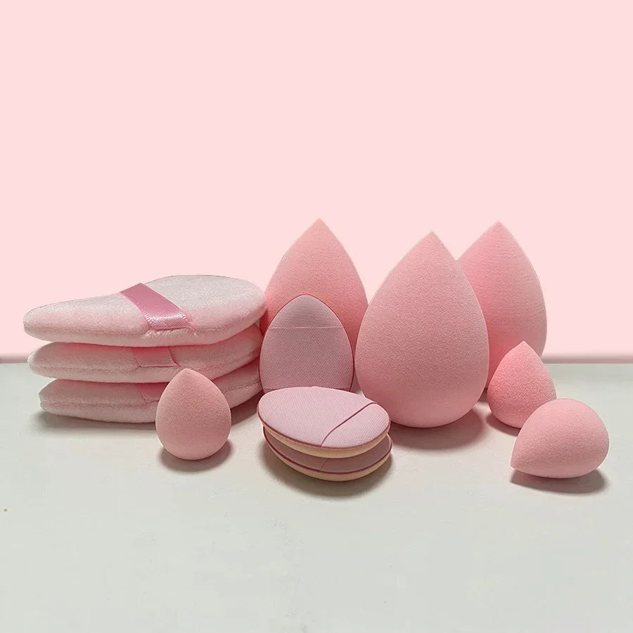 12Pcs Makeup Sponge Blender Beauty Egg Soft Cosmetic Puff Foundation Sponges Powder Puff Women Make up Accessories Beauty Tools ATHLEXES