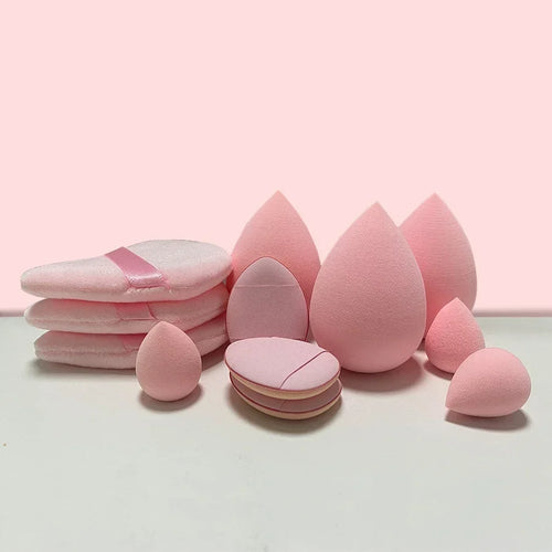 12Pcs Makeup Sponge Blender Beauty Egg Soft Cosmetic Puff Foundation Sponges Powder Puff Women Make up Accessories Beauty Tools ATHLEXES