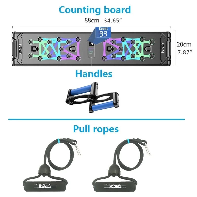 Counting Folding Push up Board Multifunctional Exercise Table Abdominal Muscle Enhancement Gym Sports Portable Fitness Equipment ATHLEXES