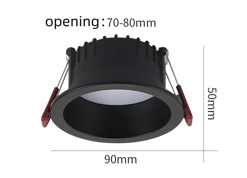 Anti-Glare Recessed LED Downlights ATHLEXES