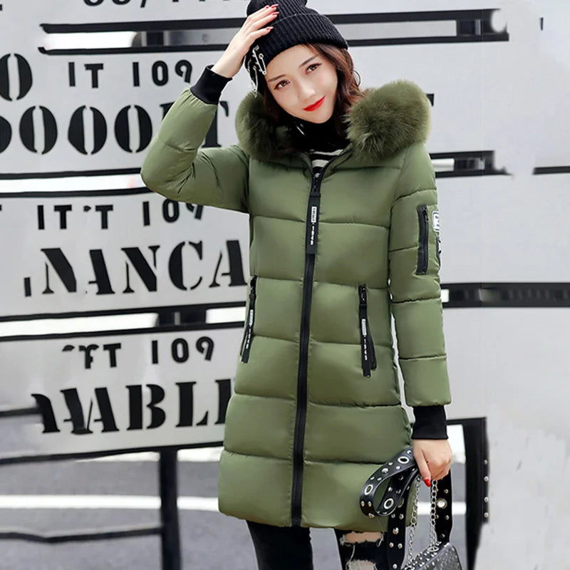 ChicShield Women’s Winter Parka Coat with Fur-Trimmed Hood ATHLEXES