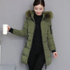 Elegant Women's Winter Fur Hooded Parka with Pockets ATHLEXES