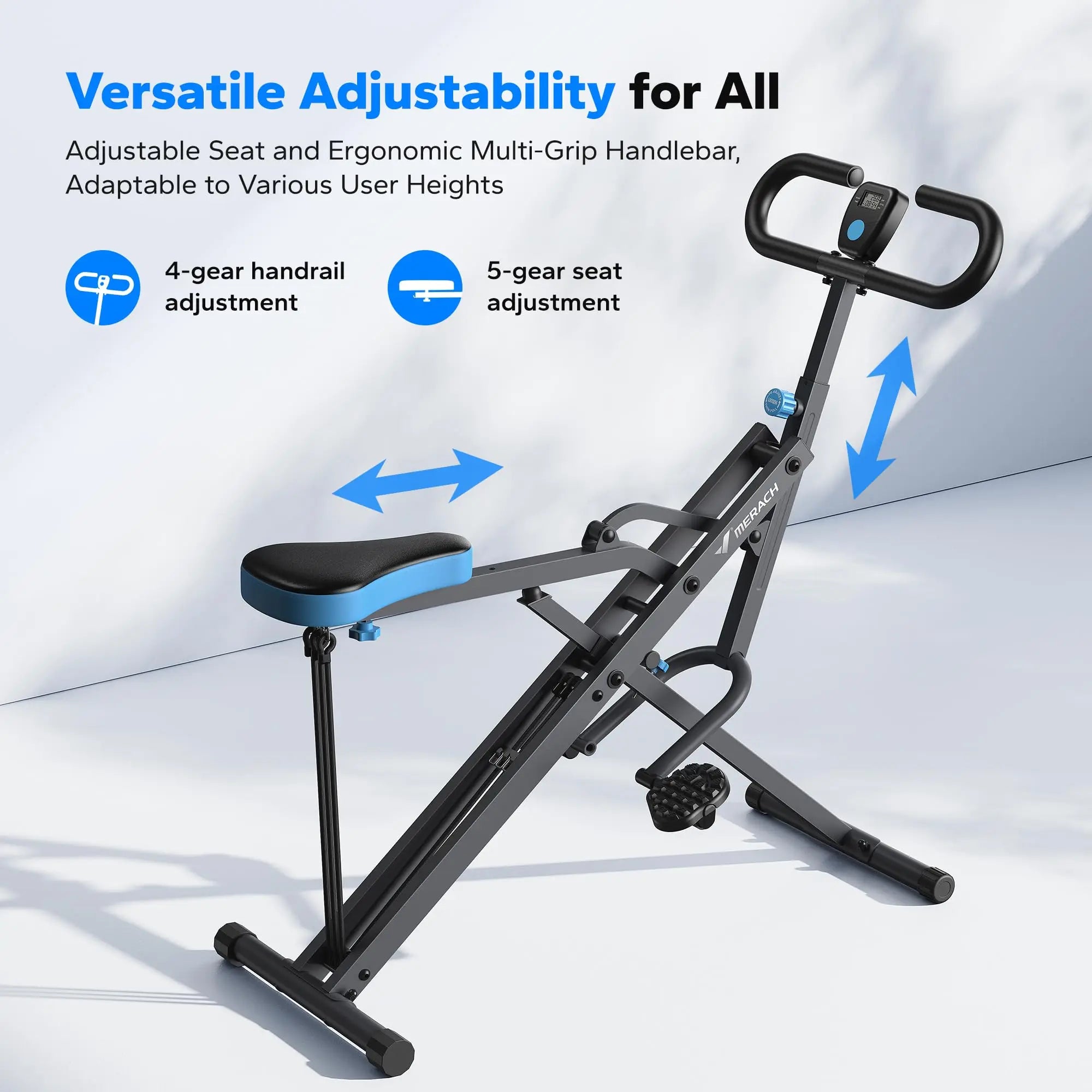 MERACH 2in1 Foldable Squat and Row Machine ATHLEXES
