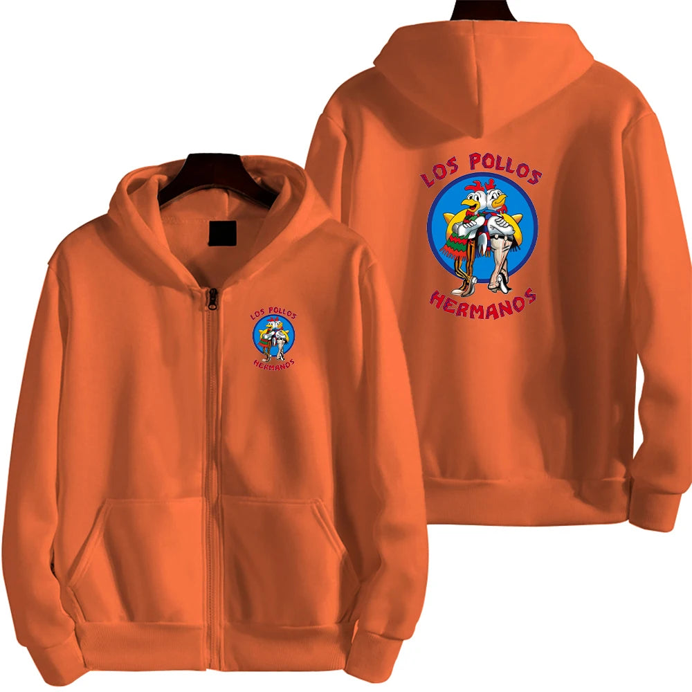 Brother Chicken Men's Fleece Zip Sweater 2025 ATHLEXES