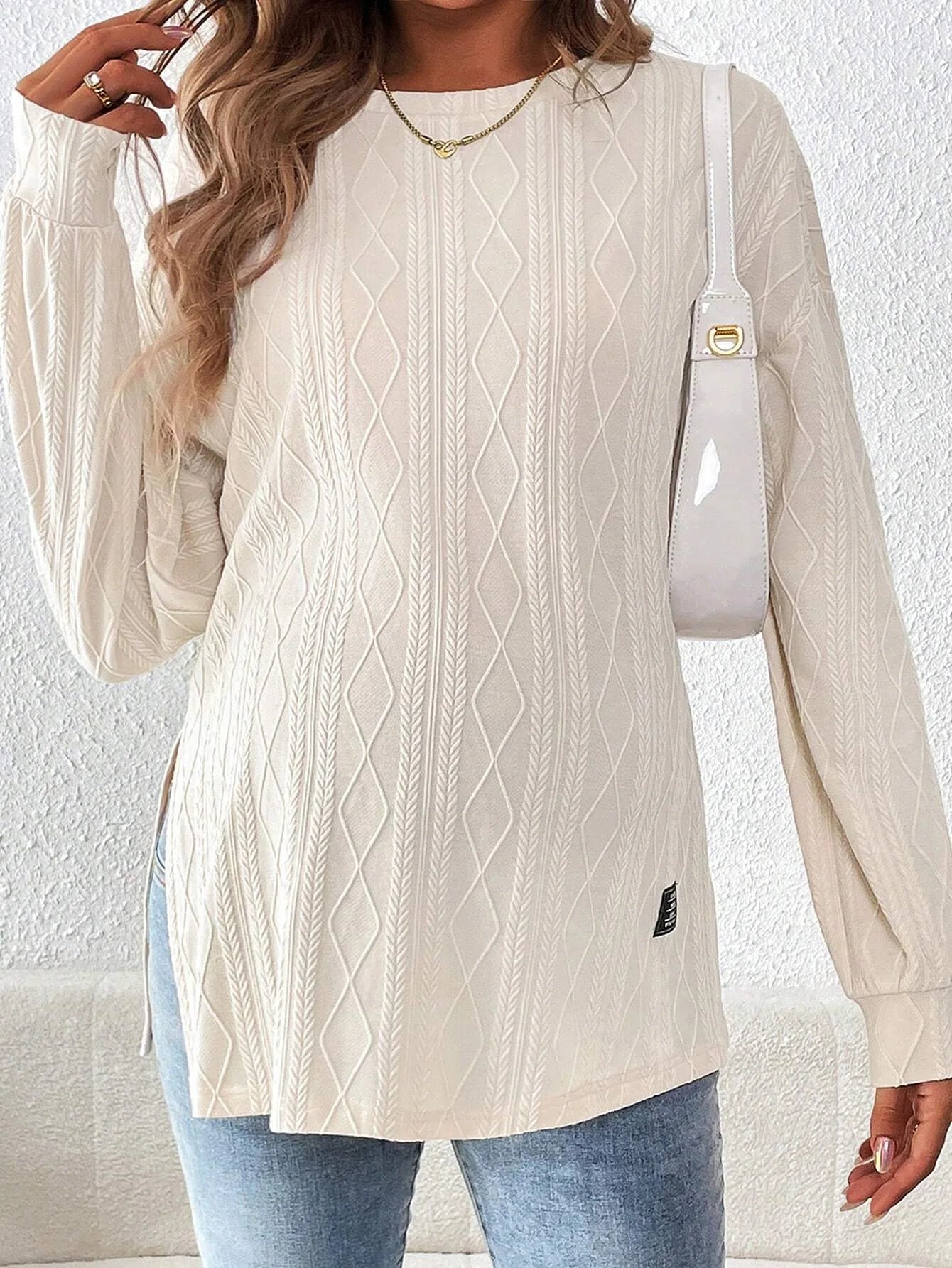 CozyMom O-Neck Maternity Pullover Sweater ATHLEXES