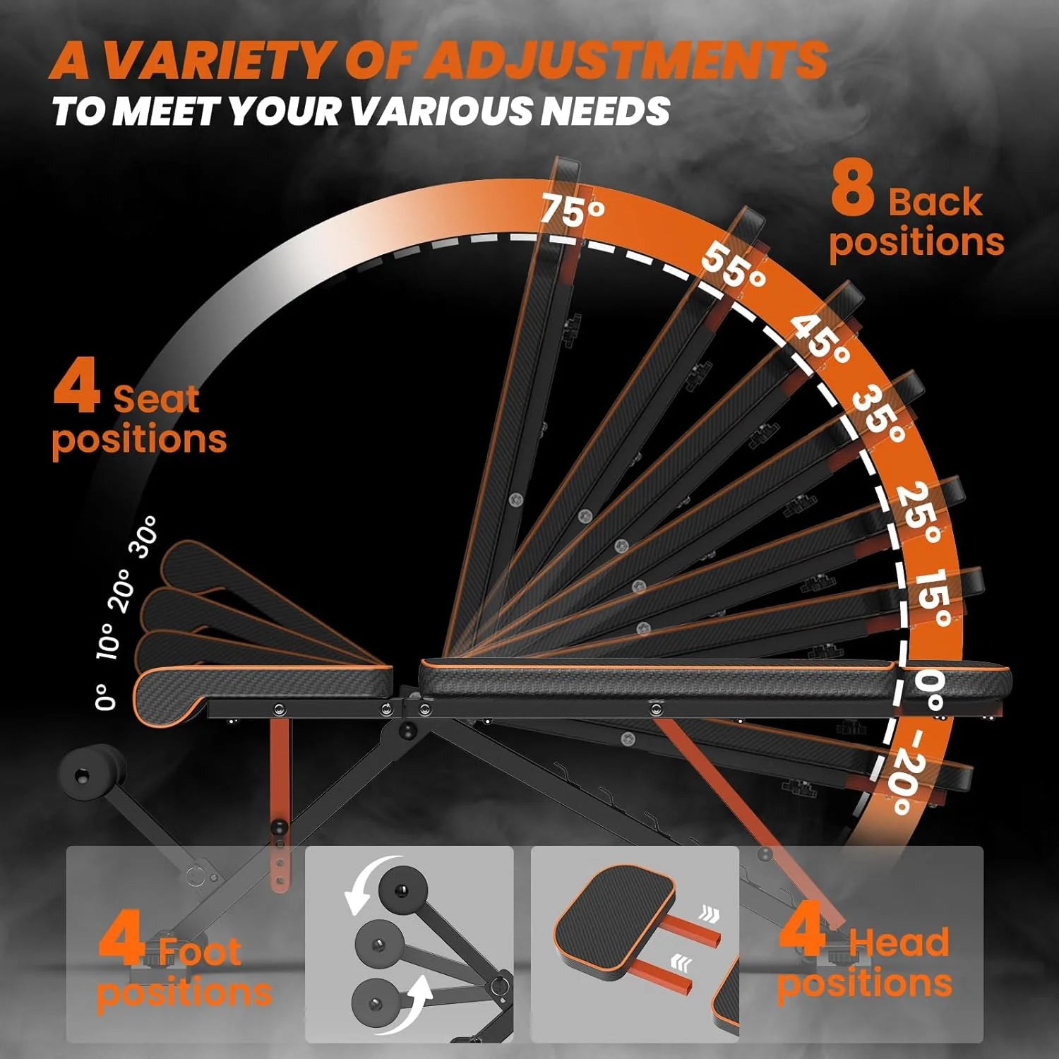 Bigzzia Versatile Folding Weight Bench ATHLEXES