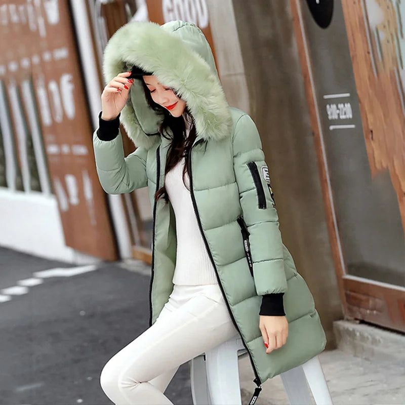 ChicShield Women’s Winter Parka Coat with Fur-Trimmed Hood ATHLEXES