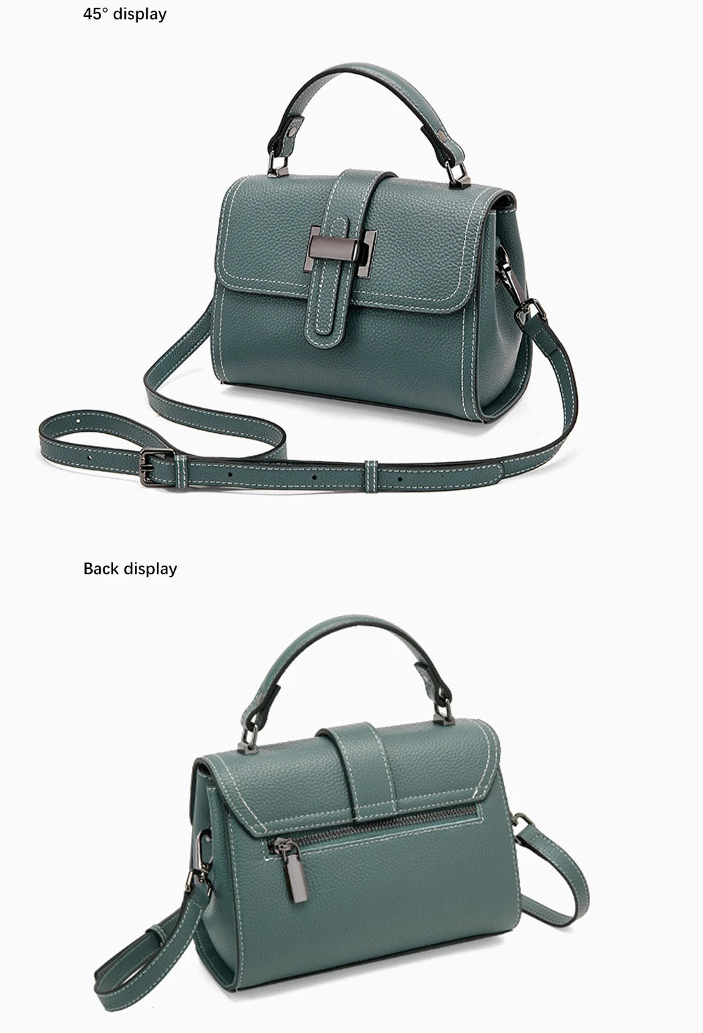 Zency Luxury Genuine Leather Envelope Bag for Women ATHLEXES