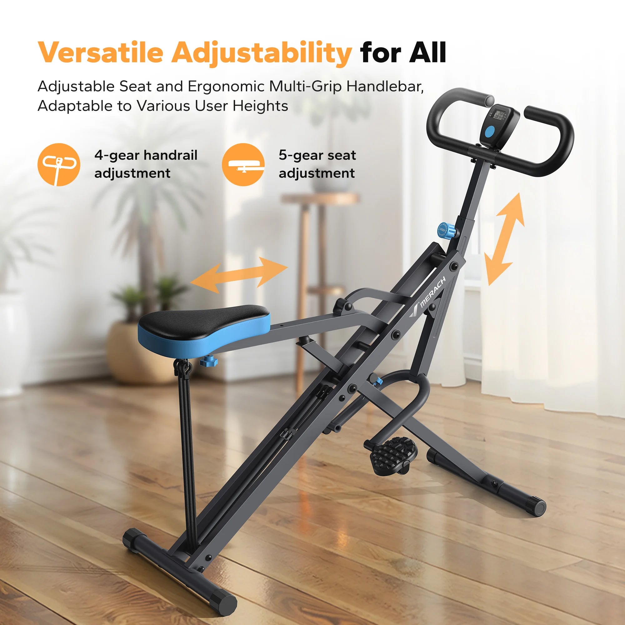 MERACH 2in1 Foldable Squat and Row Machine ATHLEXES