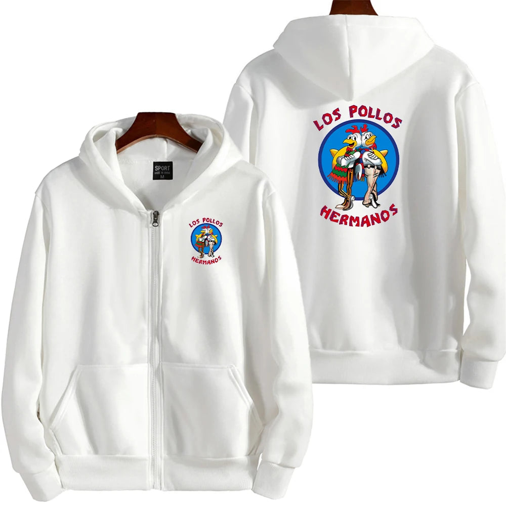 Brother Chicken Men's Fleece Zip Sweater 2025 ATHLEXES