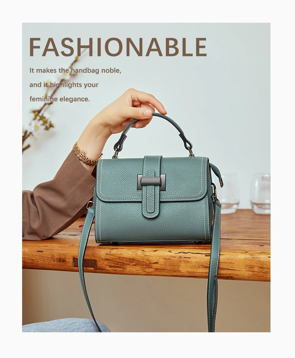Zency Luxury Genuine Leather Envelope Bag for Women ATHLEXES