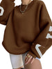 ChicStreet Trendy Oversized Letter Hoodie ATHLEXES